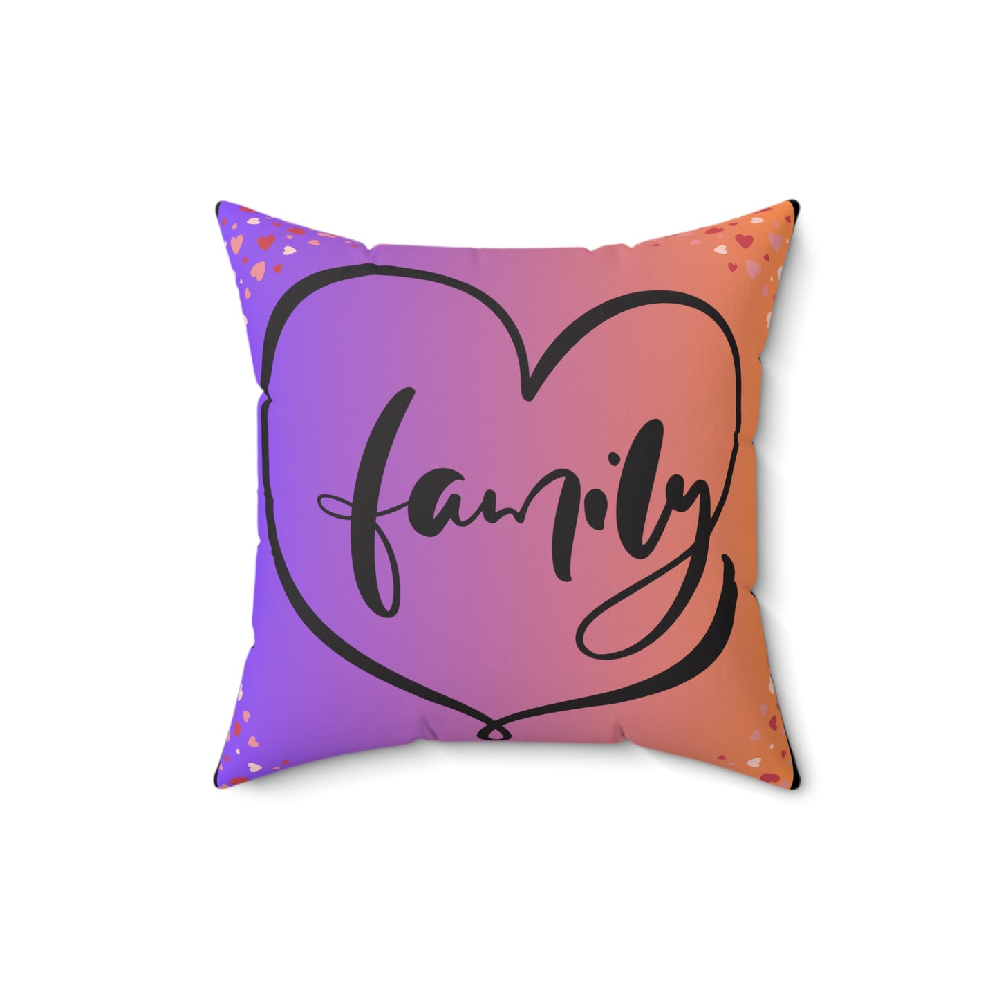 Family Love Decorative Pillow - Cozy Home Accent