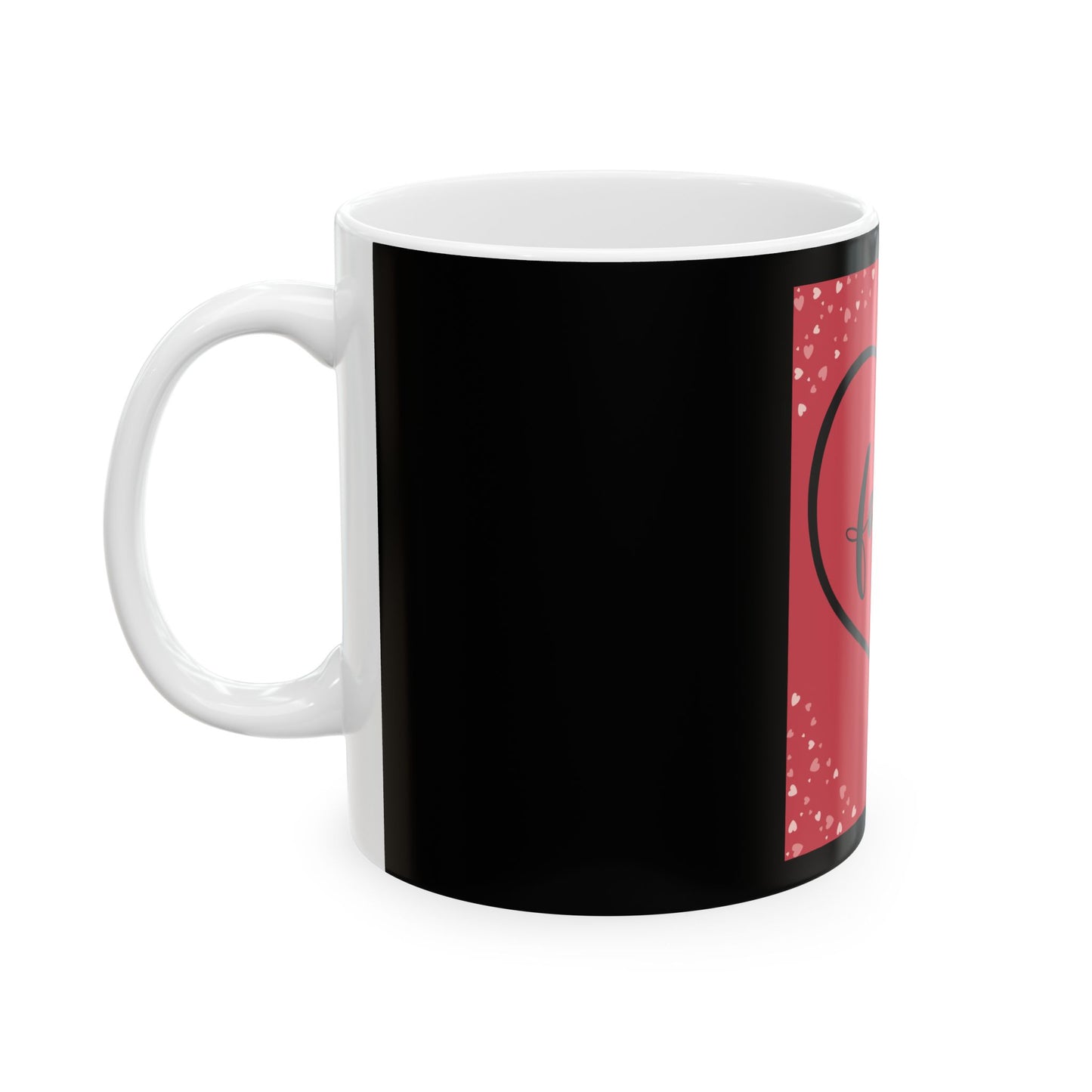 Family Love Ceramic Mug - Heart Design for Home & Gifts