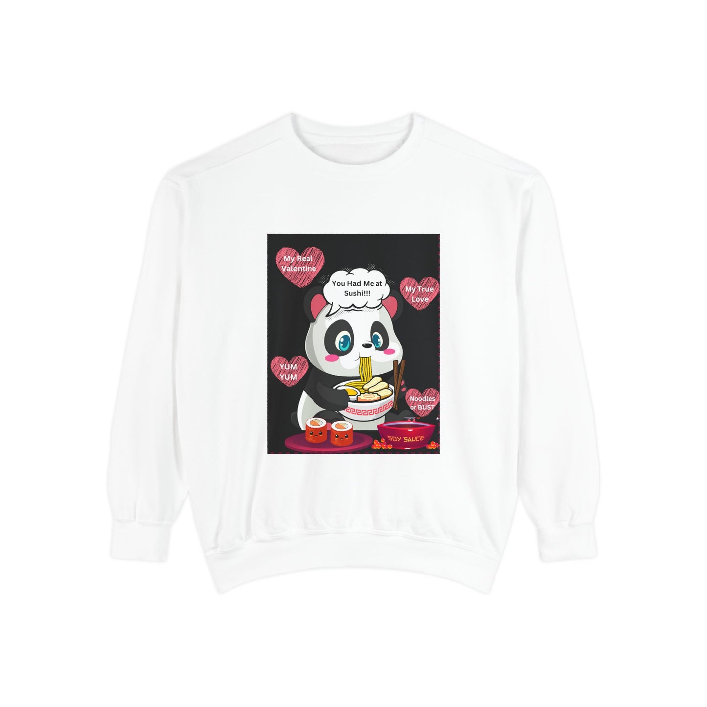 Sushi Lovers-Cute Panda Sushi Sweatshirt - Perfect for Food Lovers!