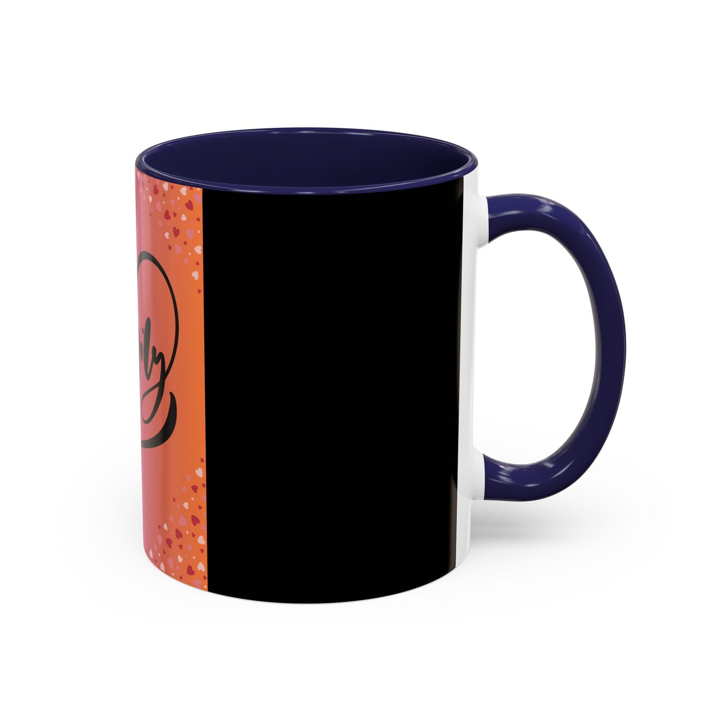 Family Love Accent Coffee Mug - Warm Gradient Design, Perfect Gift for Loved Ones