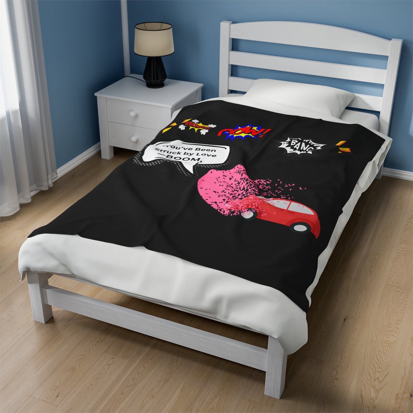 You been Struck by Love-Velveteen Plush Blanket
