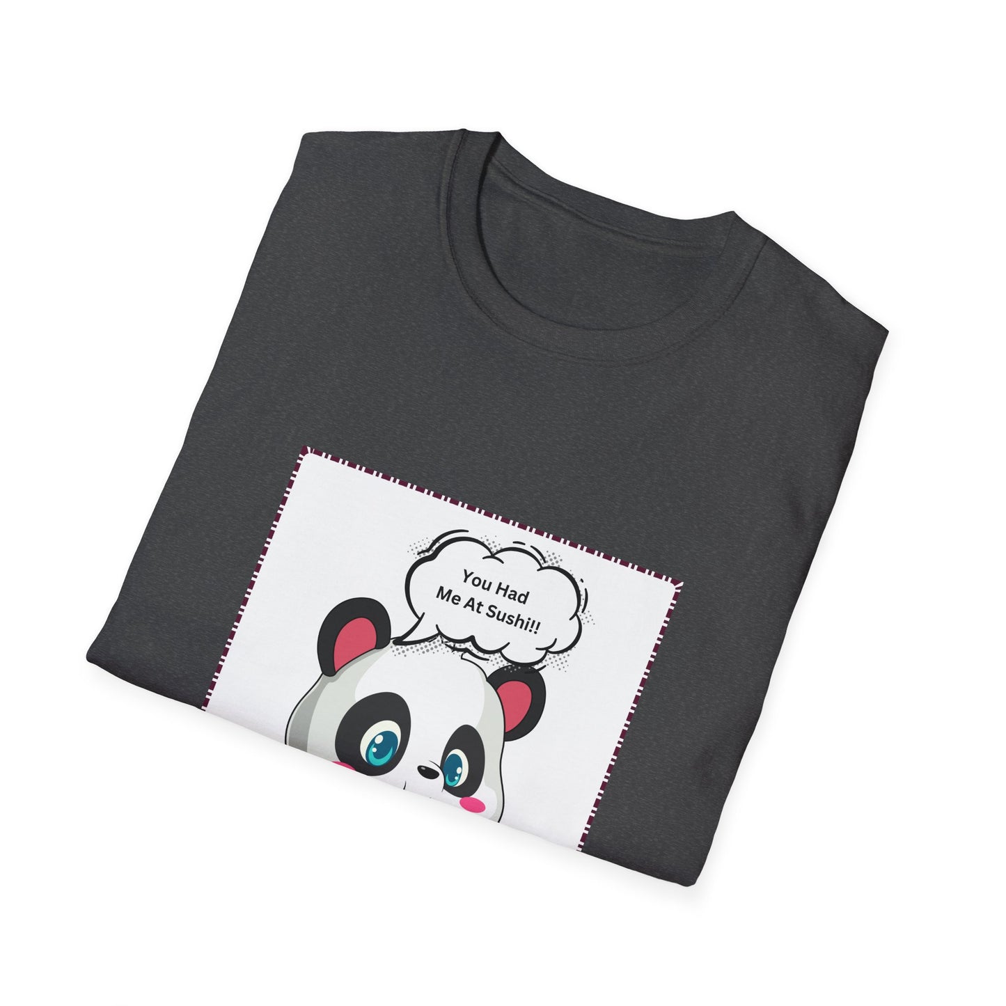 Sushi Lovers-Cute Panda Sushi Lover T-Shirt - Perfect for Foodies and Animal Lovers