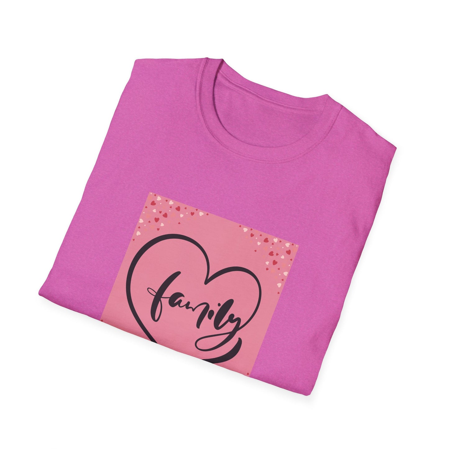 Family Love Unisex Softstyle T-Shirt - Perfect for Family Gatherings and Celebrations