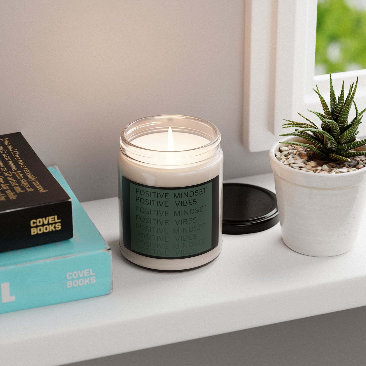 Positive Mindset Positive Vibes Scented Soy Candle, 9oz