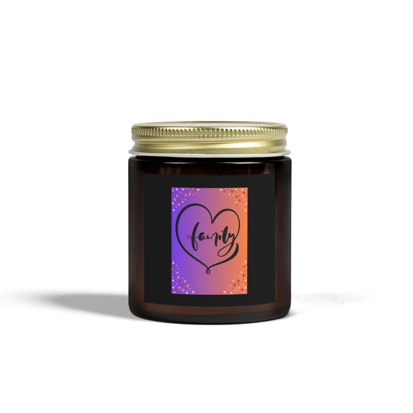 Family Love Scented Candle - Coconut Apricot Wax - 4oz & 9oz