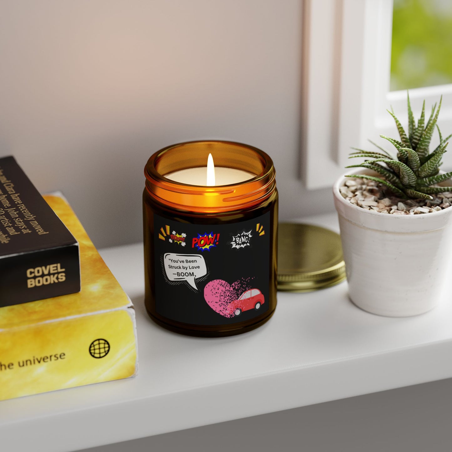 You been Struck by Love-Scented Candles, Coconut Apricot Wax (4oz, 9oz)
