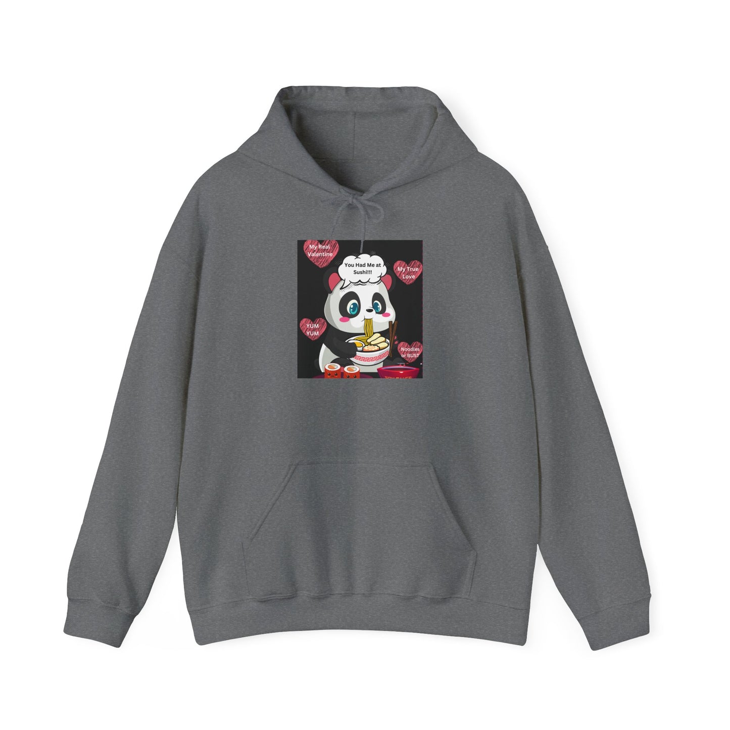 Sushi Lovers-Cute Panda Eating Noodles Unisex Hoodie – Cozy & Fun Design