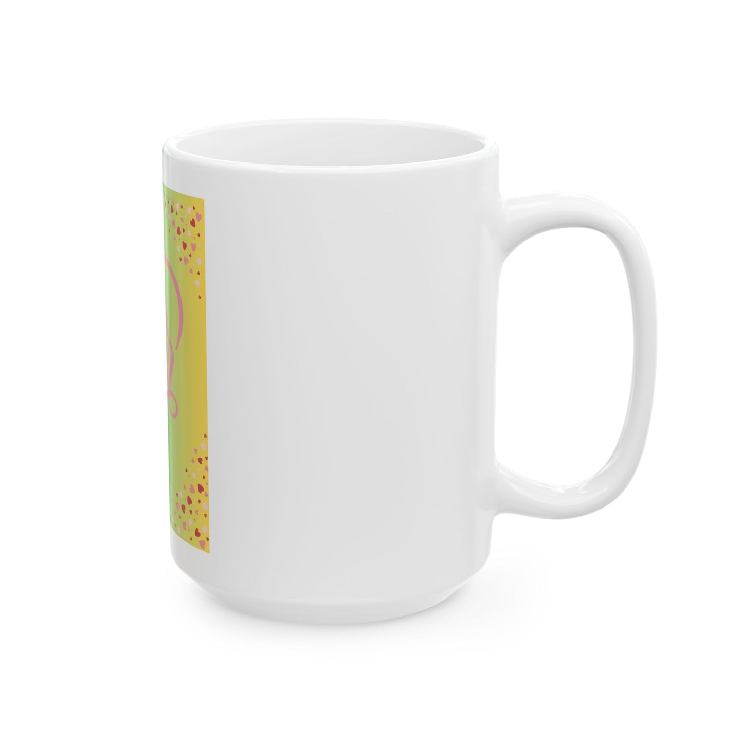 Sister Love Ceramic Mug - Colorful Heart Design | Perfect Gift for Sisters