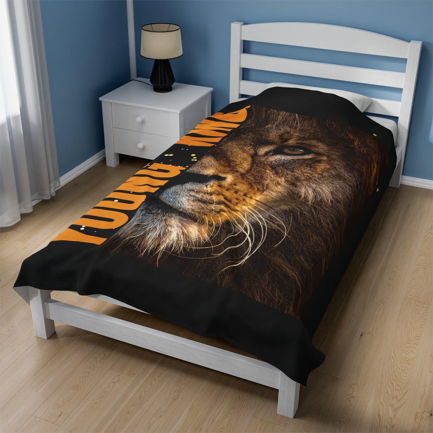 Young King Velveteen Plush Blanket - Cozy Luxury for Young Leaders