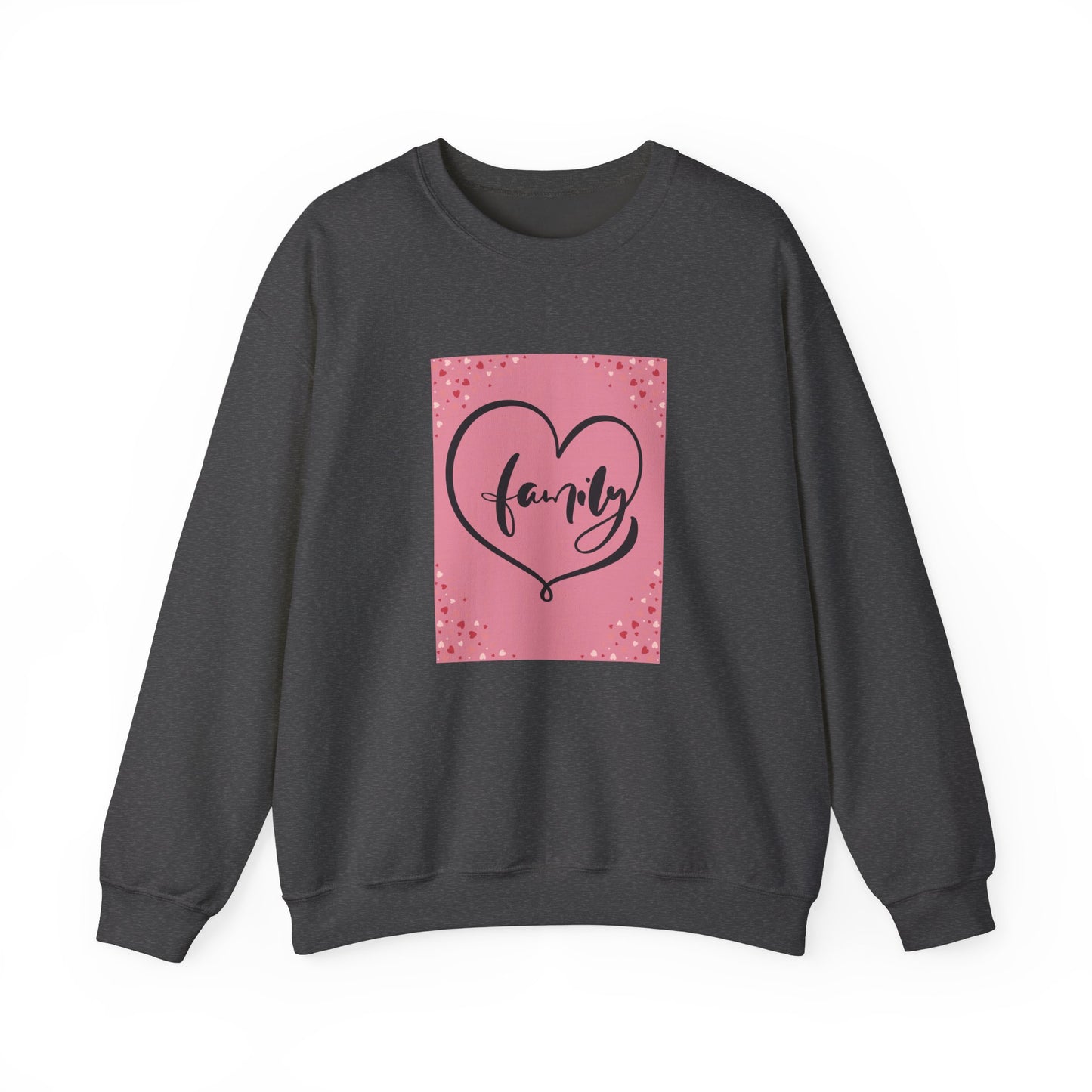 Family Love Crewneck Sweatshirt - Comfortable Unisex Apparel for Cozy Moments