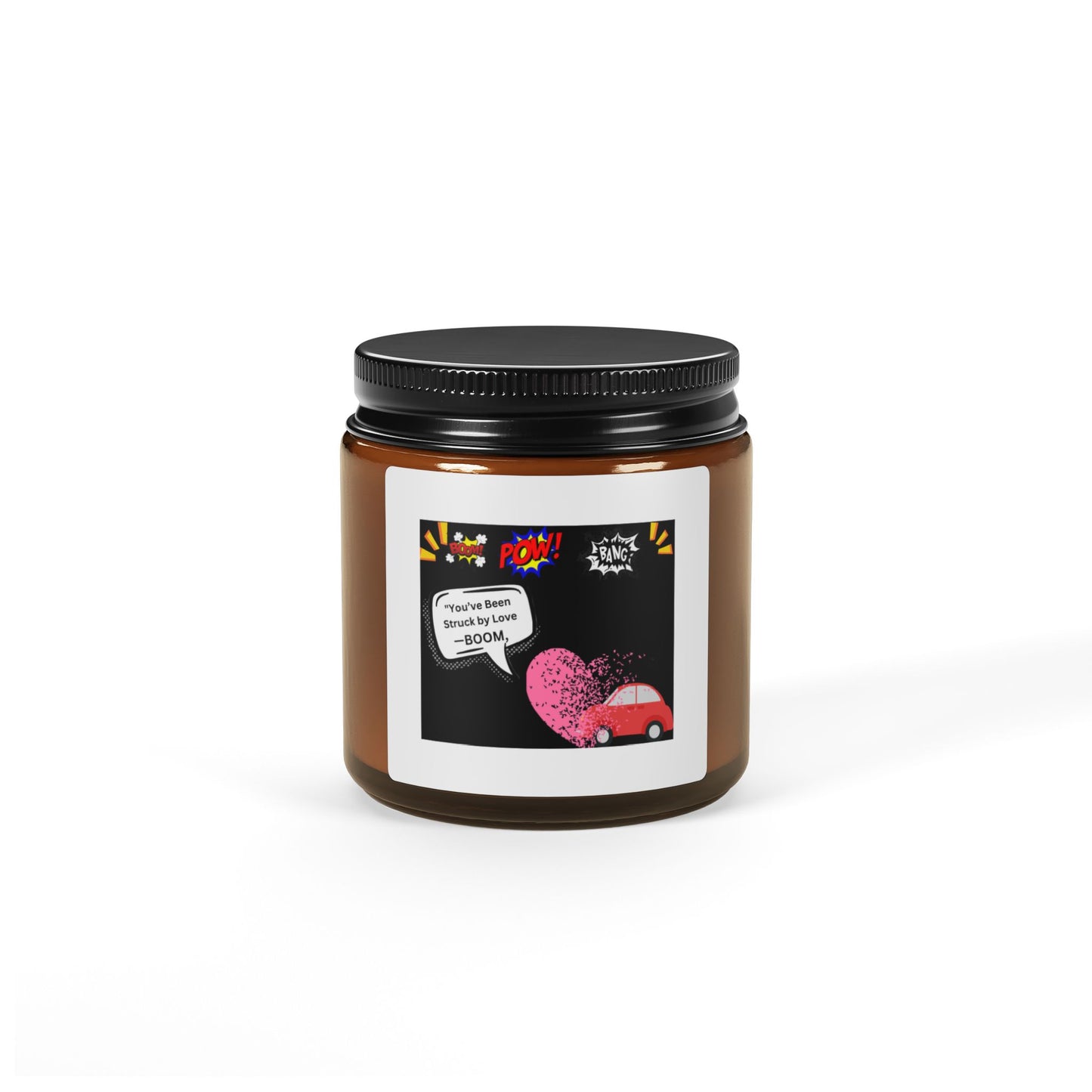 You been Struck by Love-Scented Soy Candle (Multi-Size, Amber Jar)