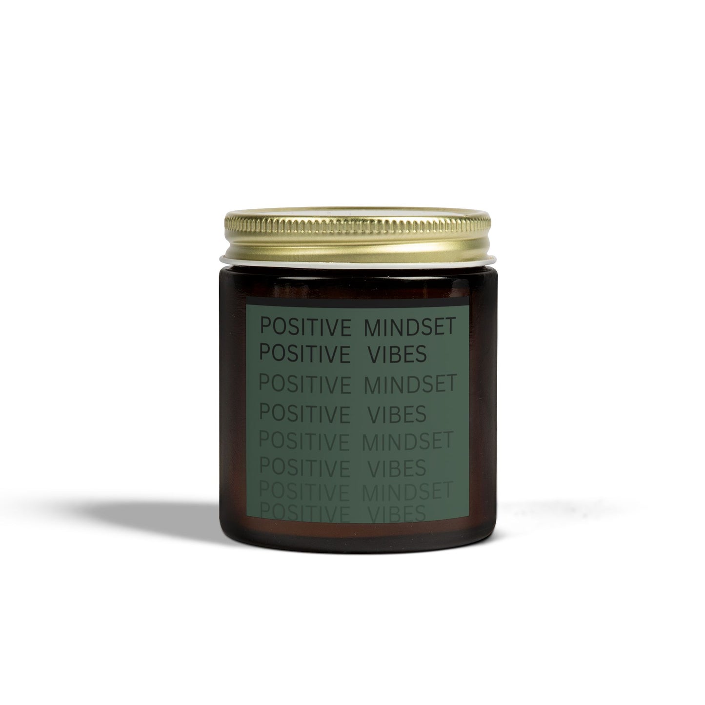 Positive Mindset Positive Vibes Scented Candles, Coconut Apricot Wax (4oz, 9oz)