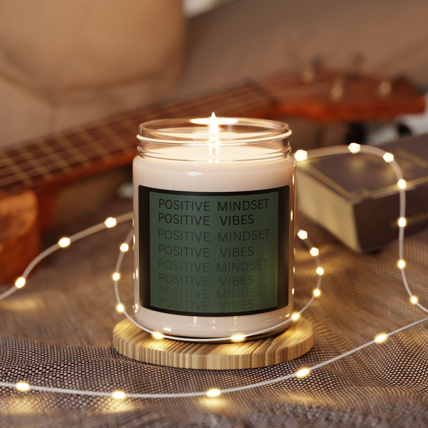 Positive Mindset Positive Vibes Scented Soy Candle, 9oz