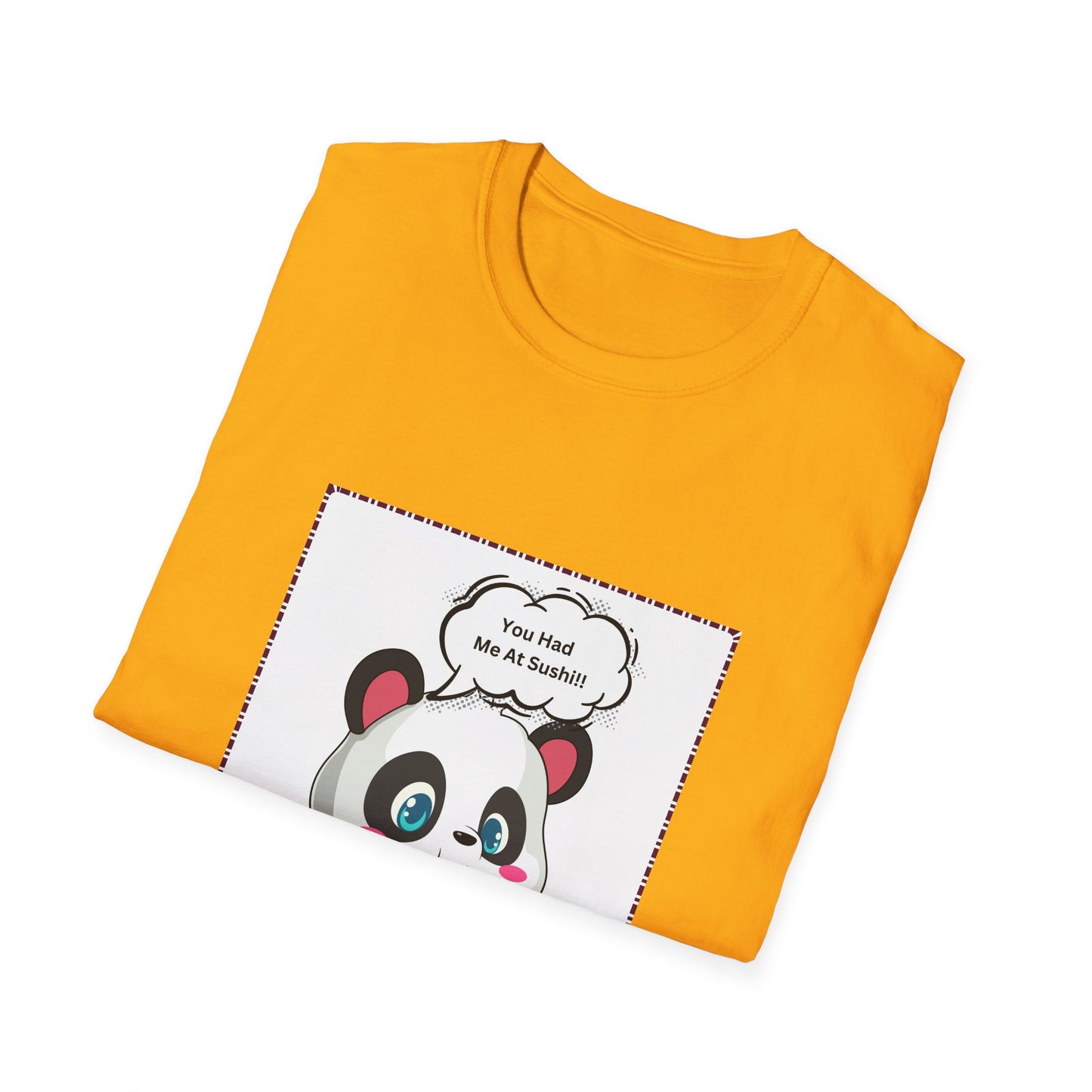 Sushi Lovers-Cute Panda Sushi Lover T-Shirt - Perfect for Foodies and Animal Lovers