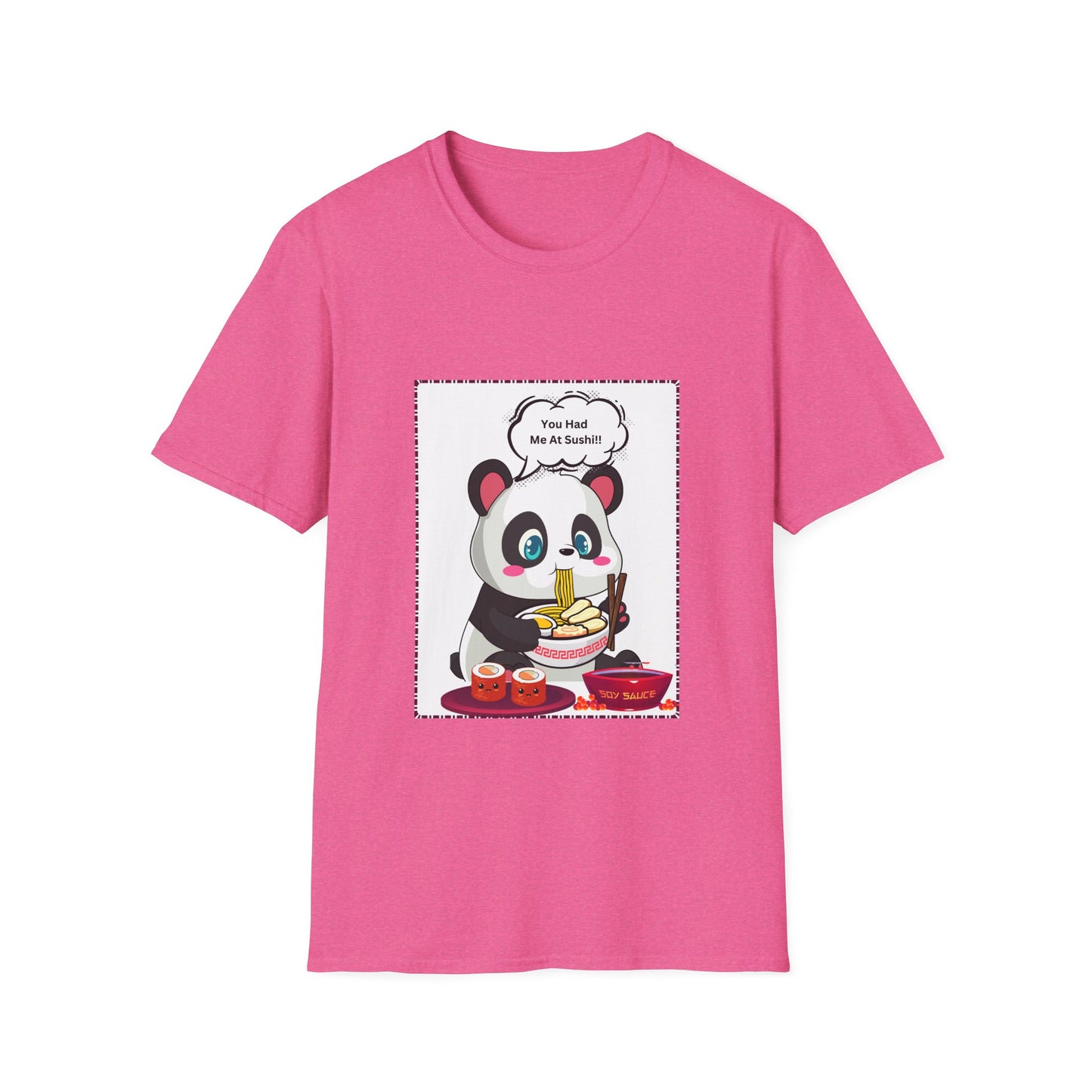 Sushi Lovers-Cute Panda Sushi Lover T-Shirt - Perfect for Foodies and Animal Lovers