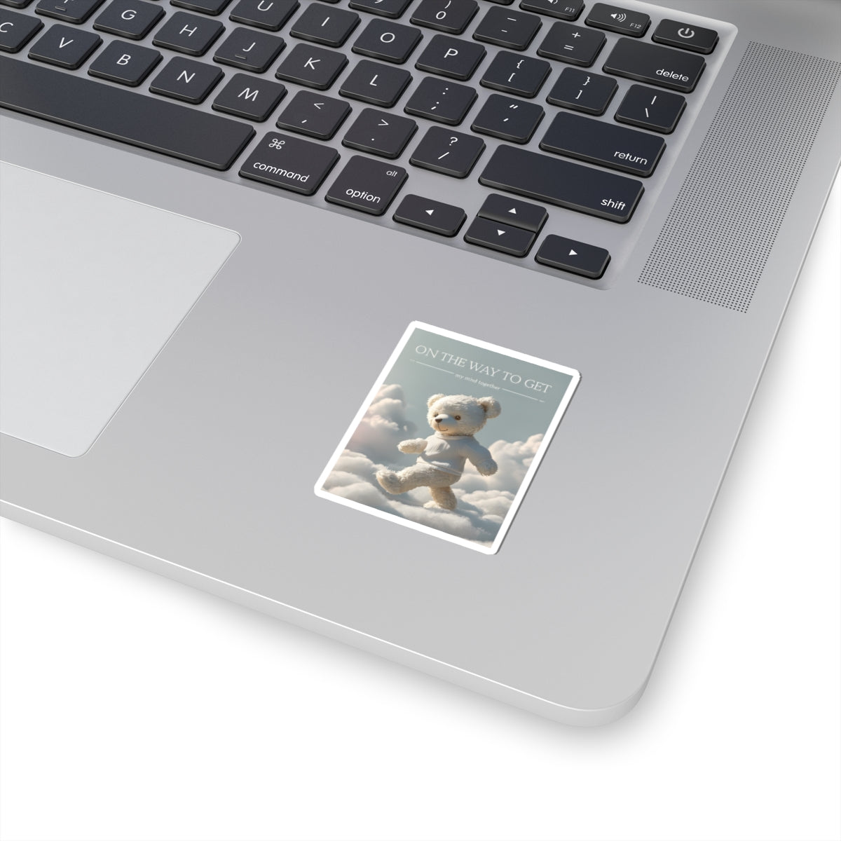 Whimsical Bear Kiss-Cut Stickers - "On The Way to Get My Mind Together"
