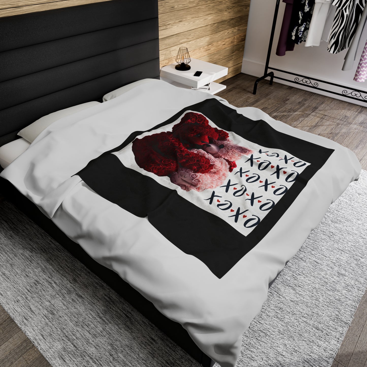 Love you Beary much XOXO-Velveteen Plush Blanket