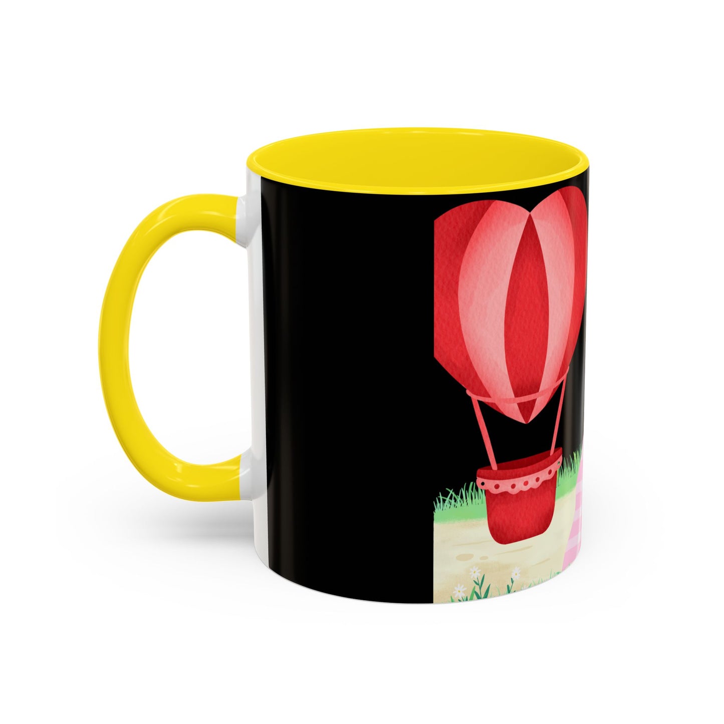 Love is in the Air Valentines Day -Accent Coffee Mug (11, 15oz)