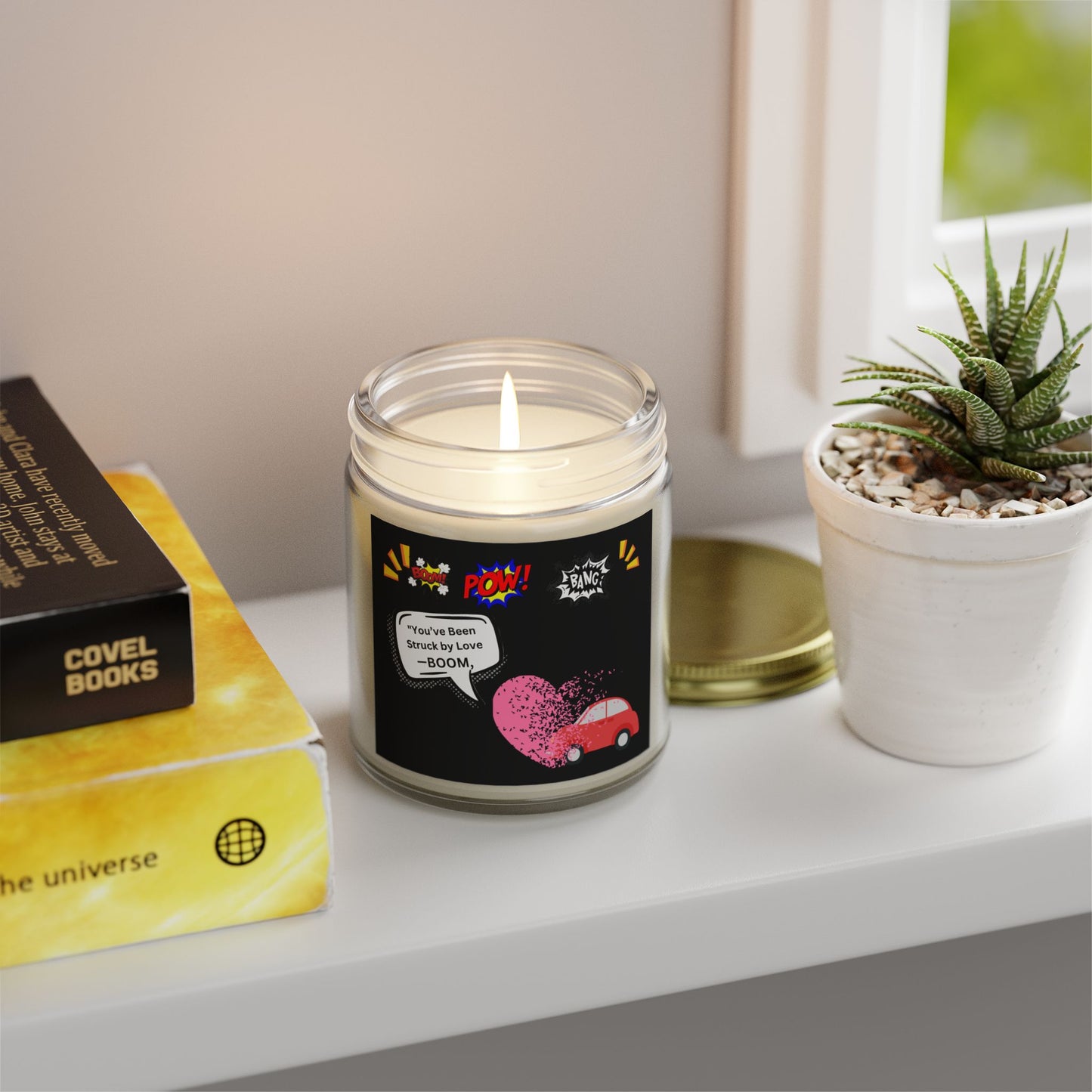 You been Struck by Love-Scented Candles, Coconut Apricot Wax (4oz, 9oz)