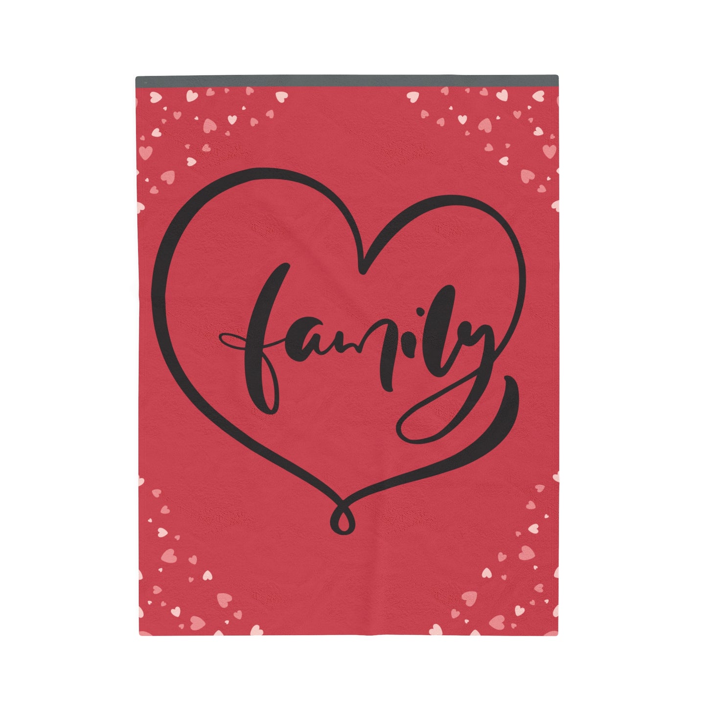 Cozy Family Love Velveteen Plush Blanket - Perfect for Family Gatherings and Celebrations