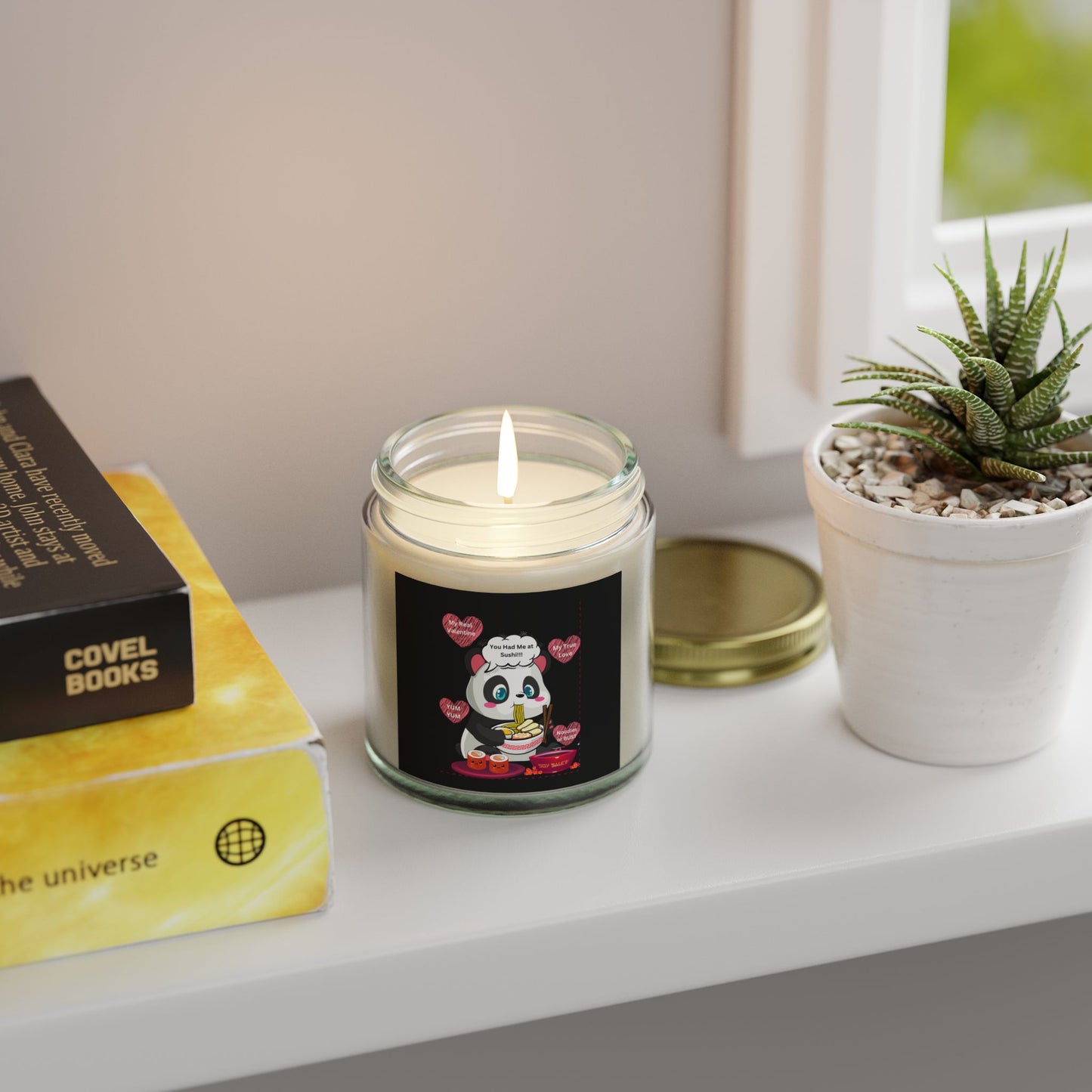 Sushi Lovers-Cute Panda Scented Candles - Coconut Apricot Wax (4oz & 9oz) - Perfect for Gifts and Home Decor