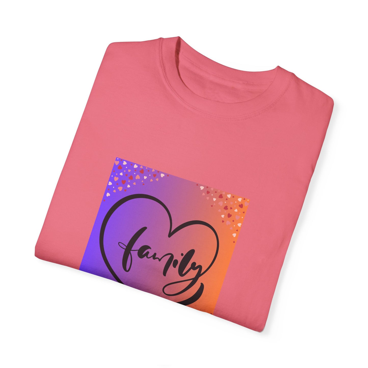 Family Love Unisex Garment-Dyed T-Shirt
