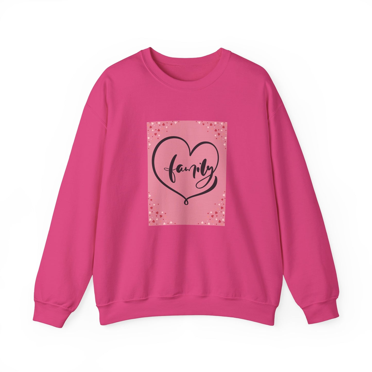 Family Love Crewneck Sweatshirt - Comfortable Unisex Apparel for Cozy Moments