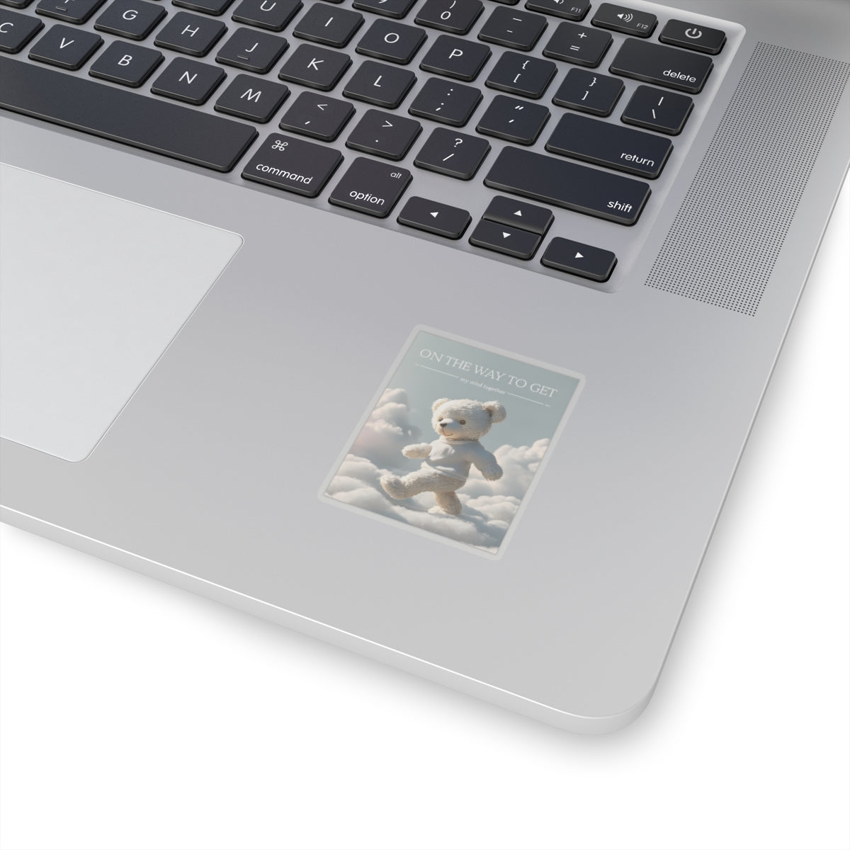 Whimsical Bear Kiss-Cut Stickers - "On The Way to Get My Mind Together"
