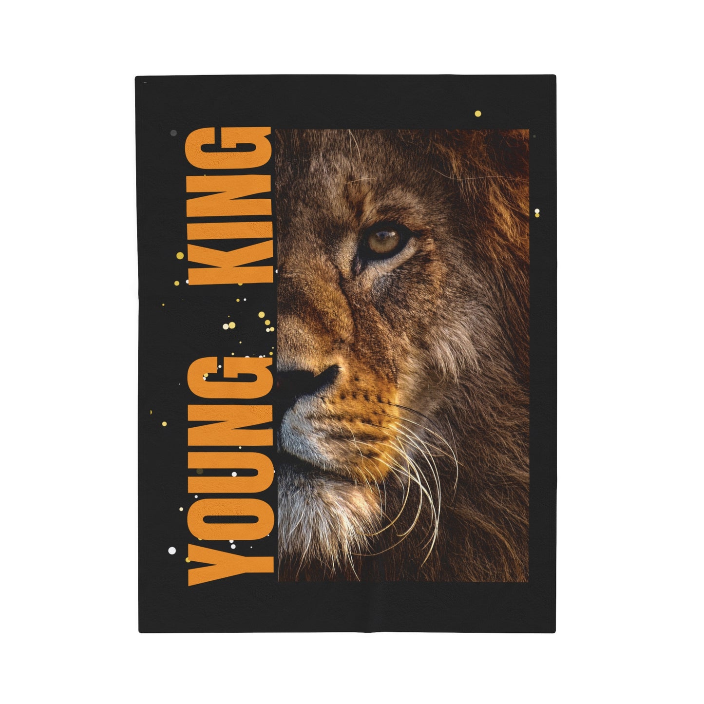 Young King Velveteen Plush Blanket - Cozy Luxury for Young Leaders