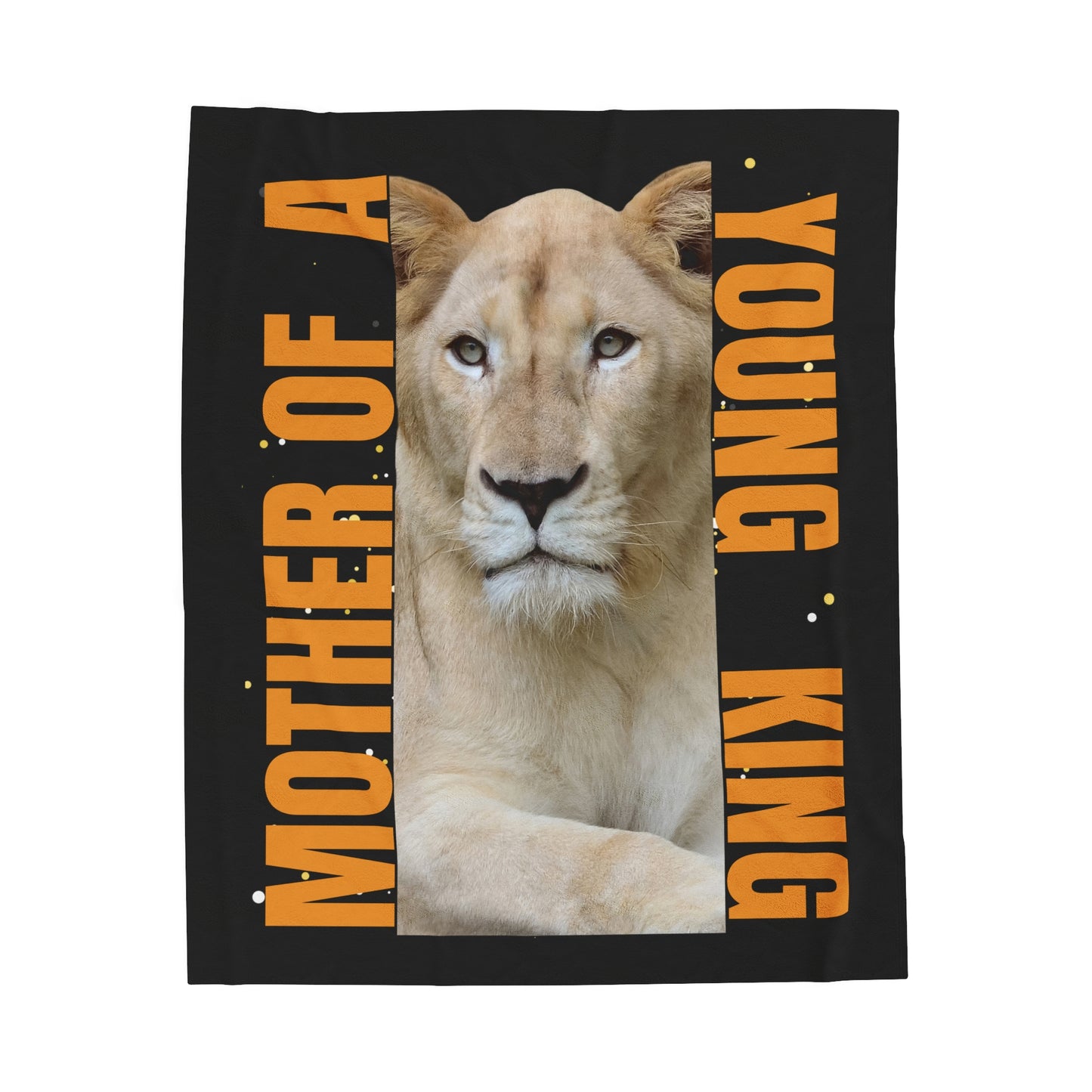 Mother of a Young King Velveteen Plush Blanket - Cozy Gift for Moms