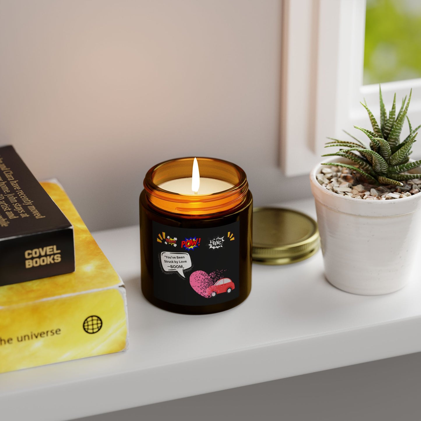 You been Struck by Love-Scented Candles, Coconut Apricot Wax (4oz, 9oz)