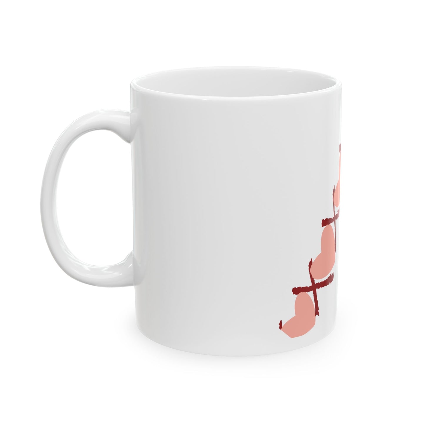 Romantic Kiss Print Ceramic Mug - Perfect for Valentine's Day Gifts
