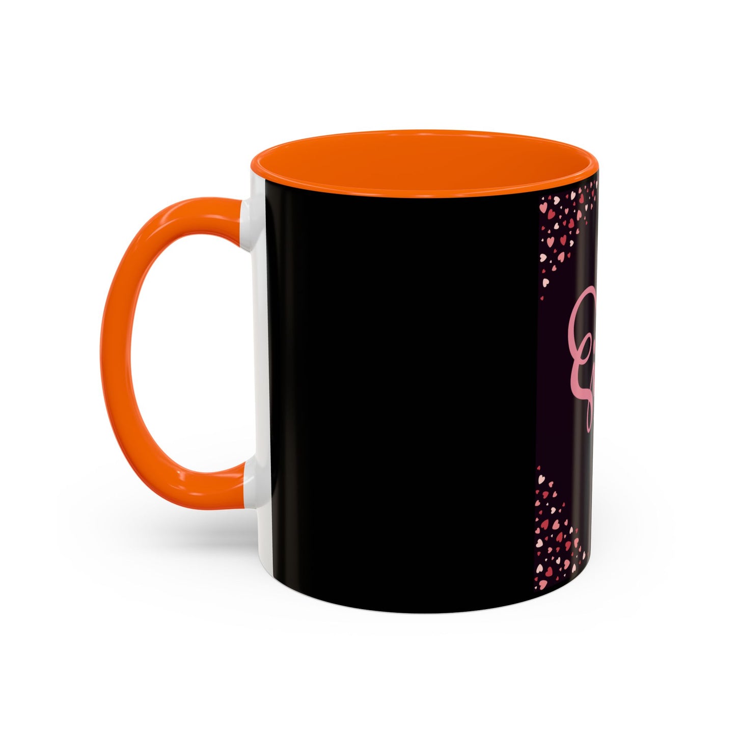Sister Love Accent Coffee Mug - 11oz & 15oz Happy Heart Design for Gift Giving