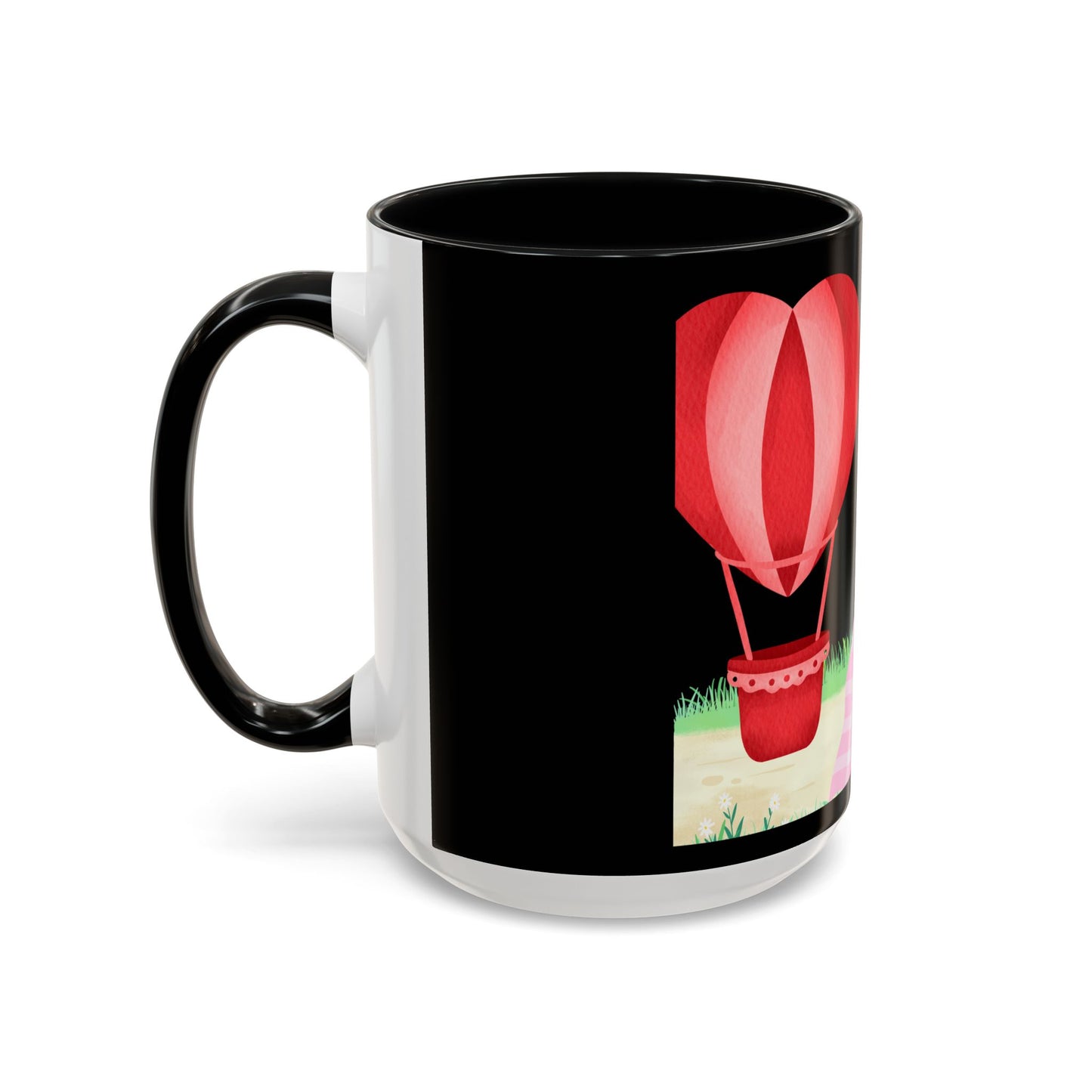 Love is in the Air Valentines Day -Accent Coffee Mug (11, 15oz)