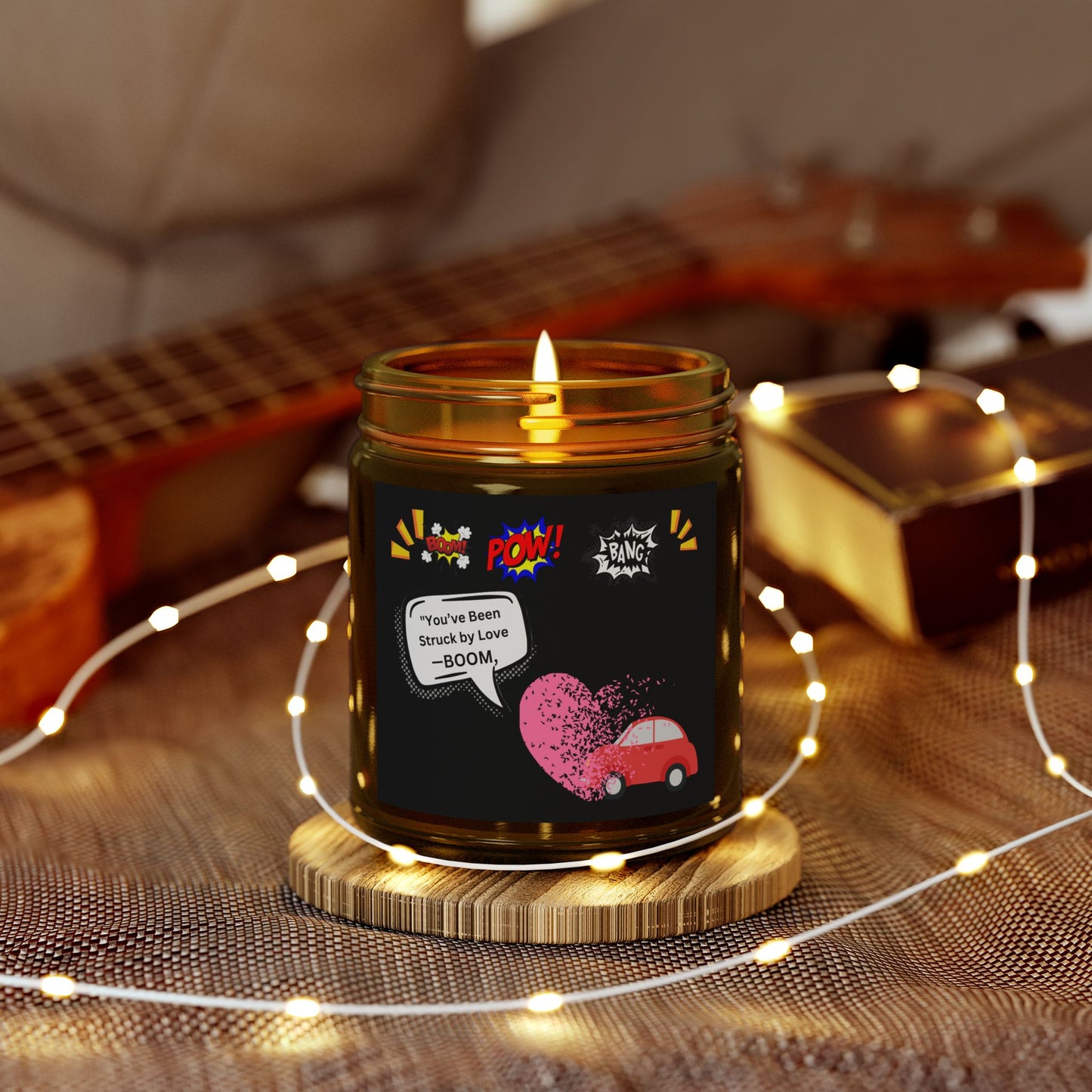 You been Struck by Love-Scented Candles, Coconut Apricot Wax (4oz, 9oz)