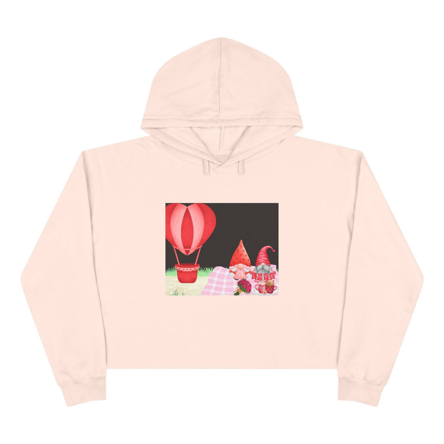 Love is in the Air- Valentine's DayCrop Hoodie