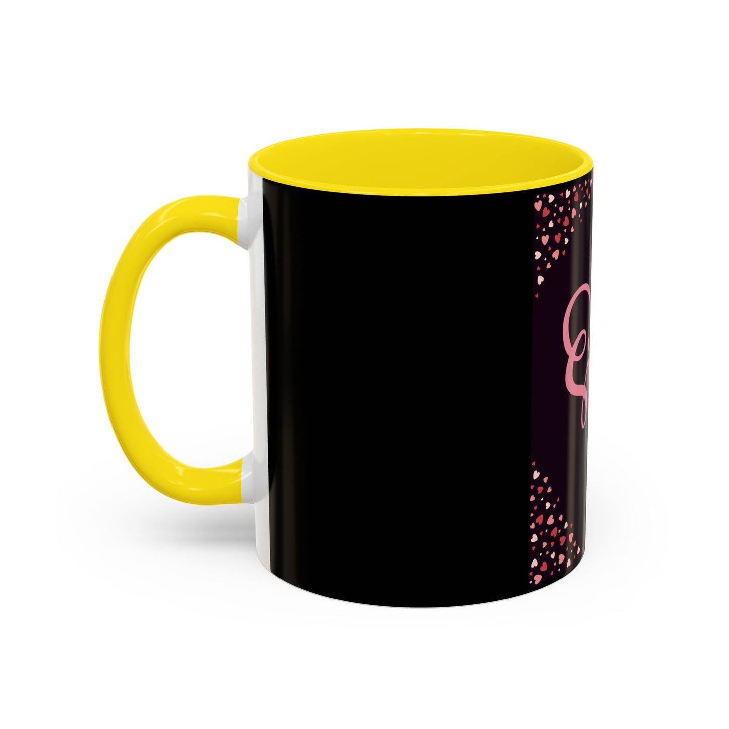Sister Love Accent Coffee Mug - 11oz & 15oz Happy Heart Design for Gift Giving
