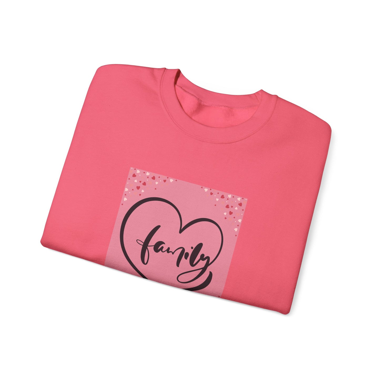 Family Love Crewneck Sweatshirt - Comfortable Unisex Apparel for Cozy Moments