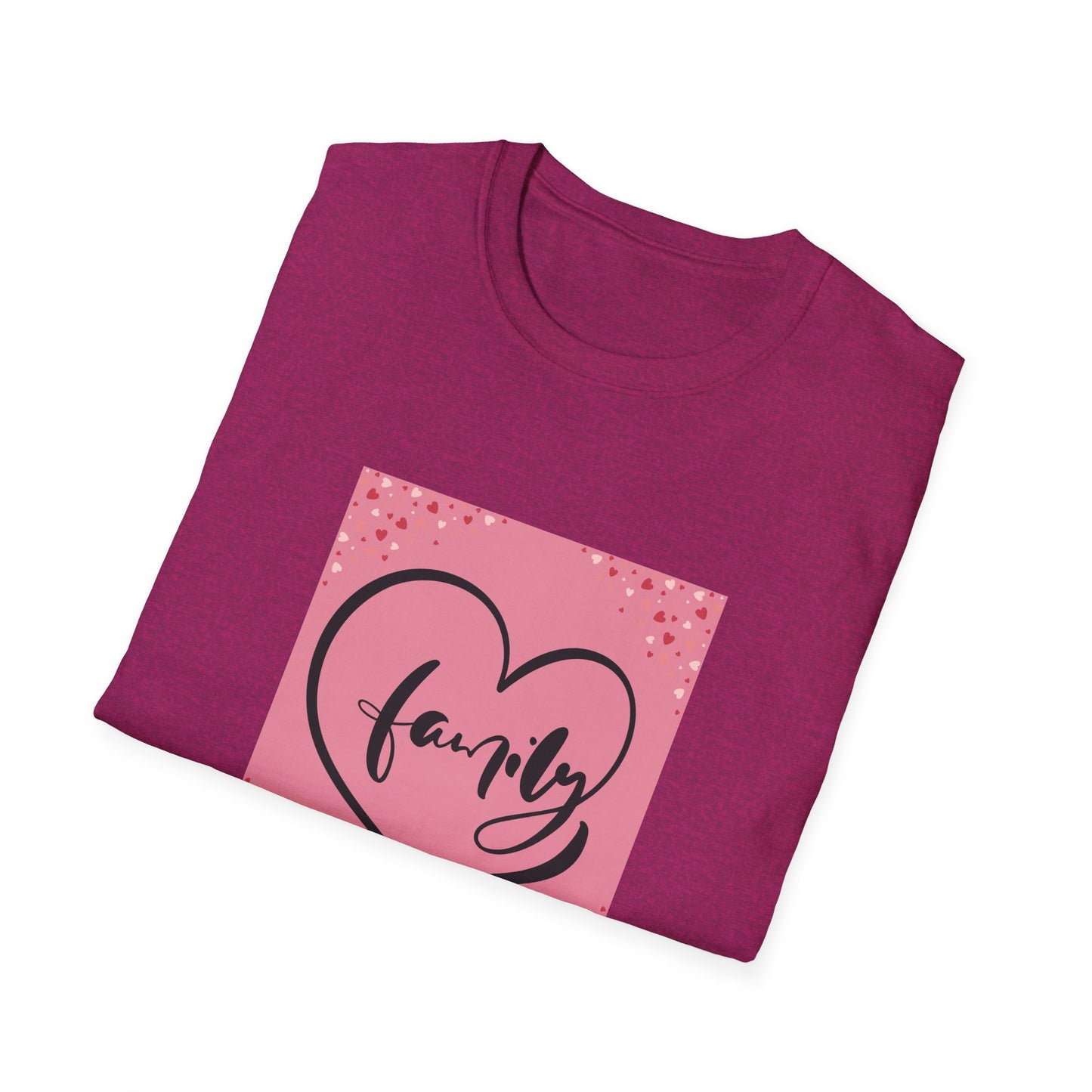 Family Love Unisex Softstyle T-Shirt - Perfect for Family Gatherings and Celebrations