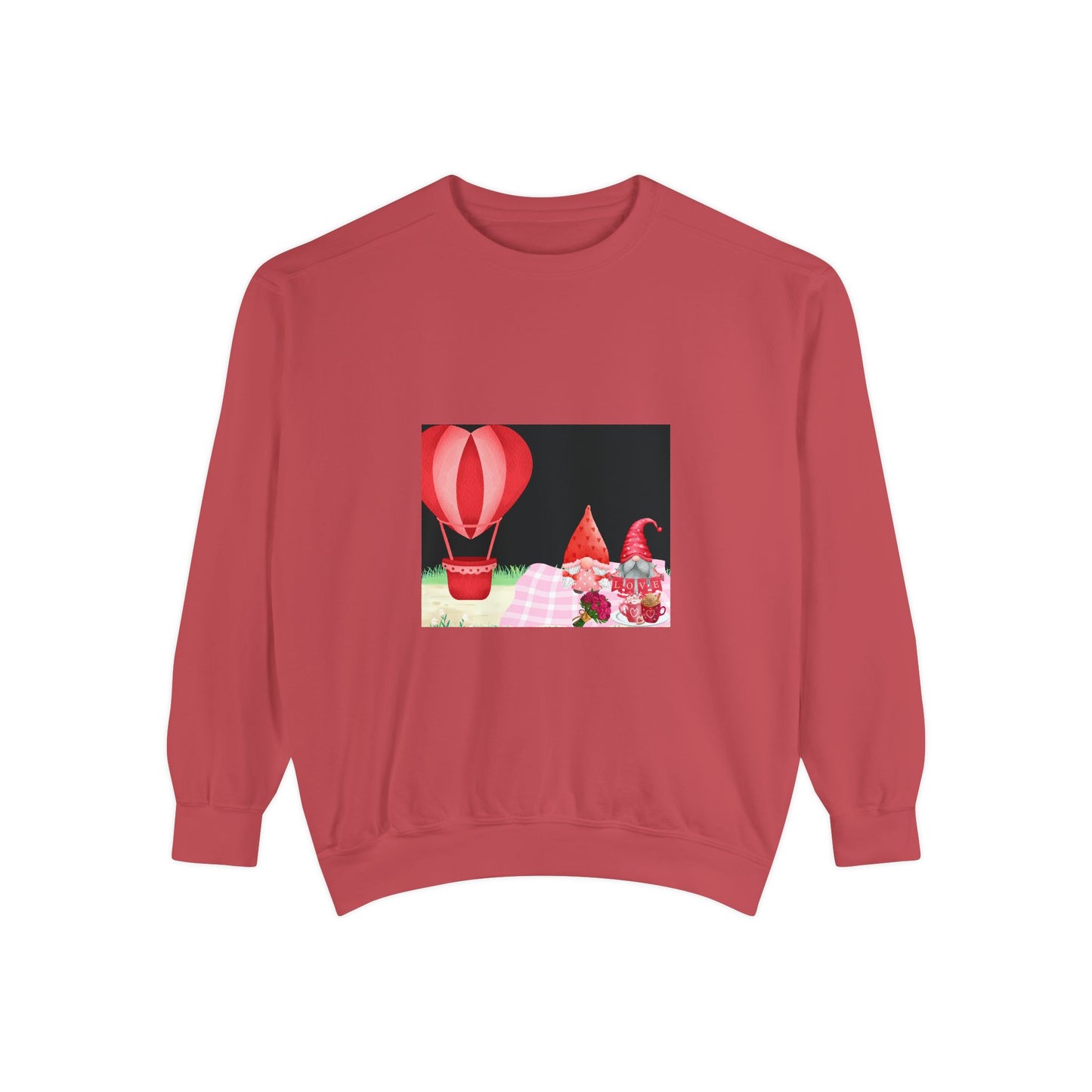 Love in the Air Unisex Garment-Dyed Sweatshirt - Perfect for Spring Celebrations