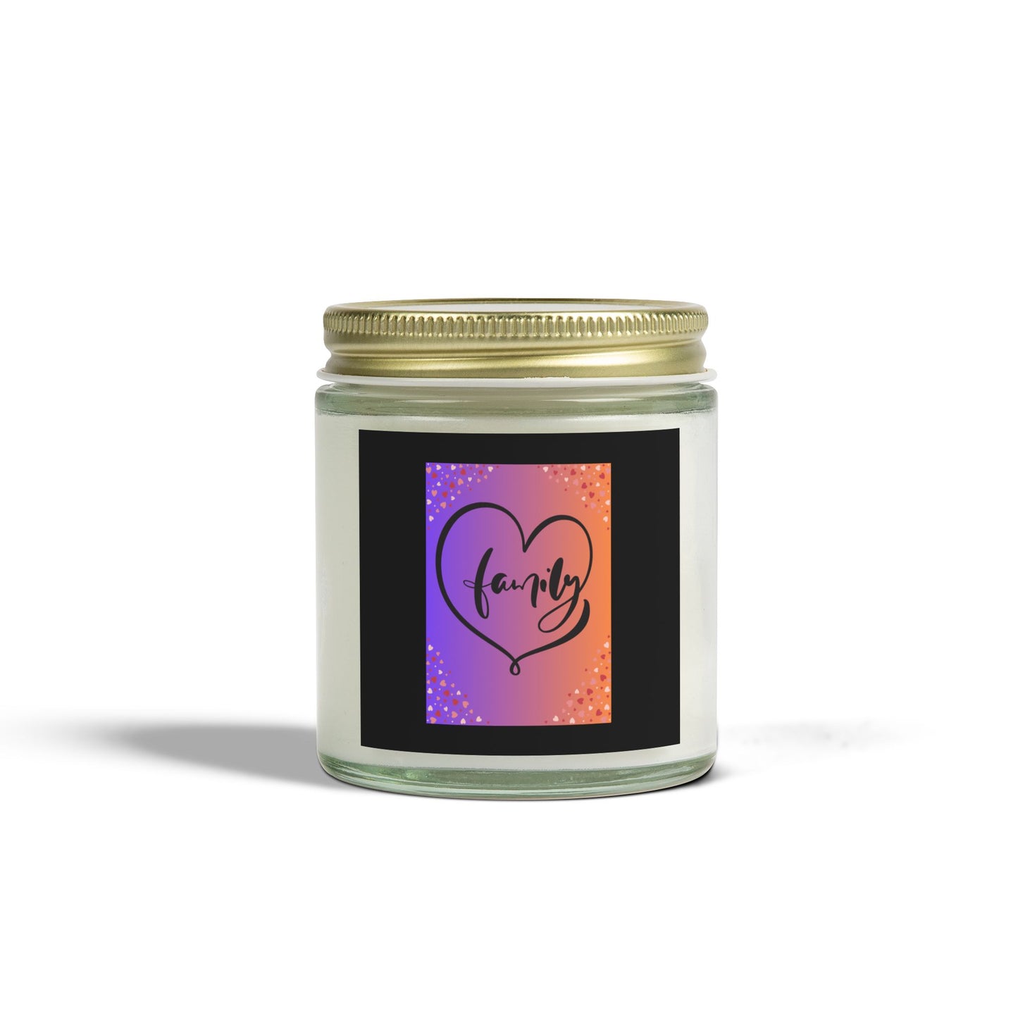 Family Love Scented Candle - Coconut Apricot Wax - 4oz & 9oz