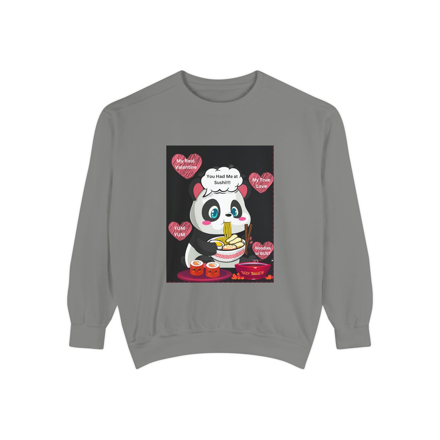 Sushi Lovers-Cute Panda Sushi Sweatshirt - Perfect for Food Lovers!