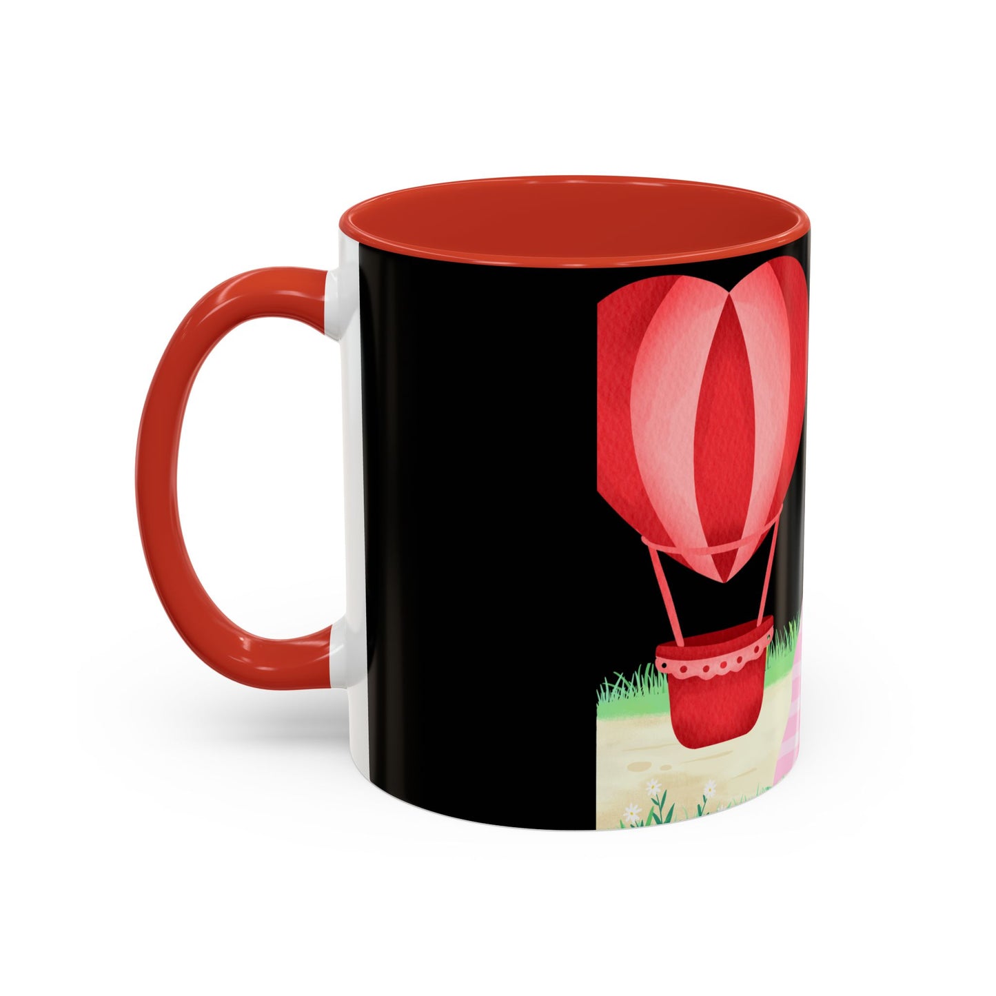 Love is in the Air Valentines Day -Accent Coffee Mug (11, 15oz)