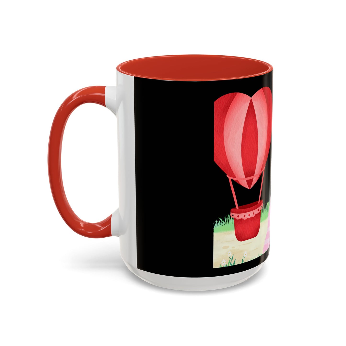 Love is in the Air Valentines Day -Accent Coffee Mug (11, 15oz)