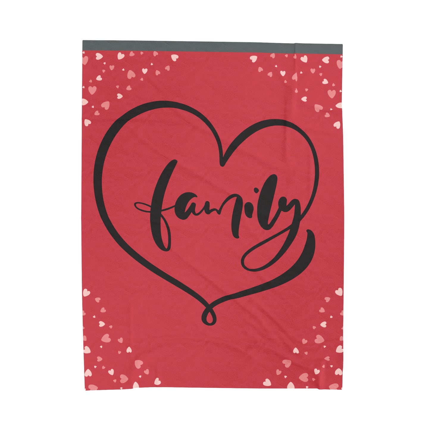 Cozy Family Love Velveteen Plush Blanket - Perfect for Family Gatherings and Celebrations