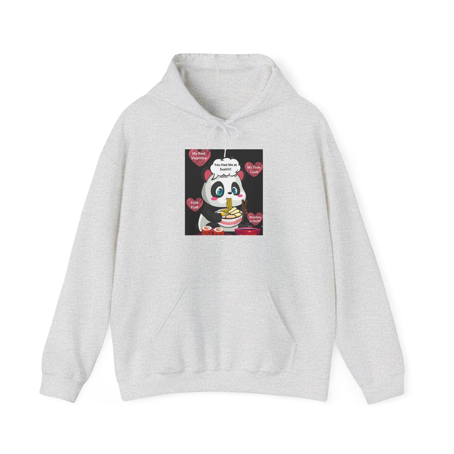 Sushi Lovers-Cute Panda Eating Noodles Unisex Hoodie – Cozy & Fun Design