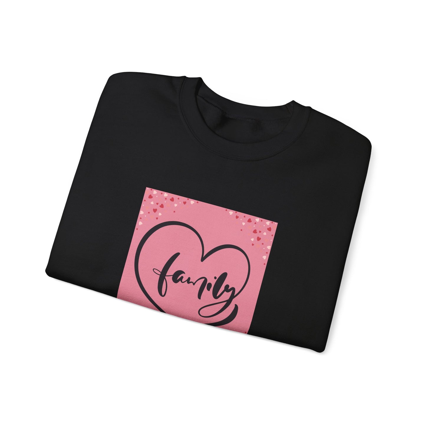 Family Love Crewneck Sweatshirt - Comfortable Unisex Apparel for Cozy Moments