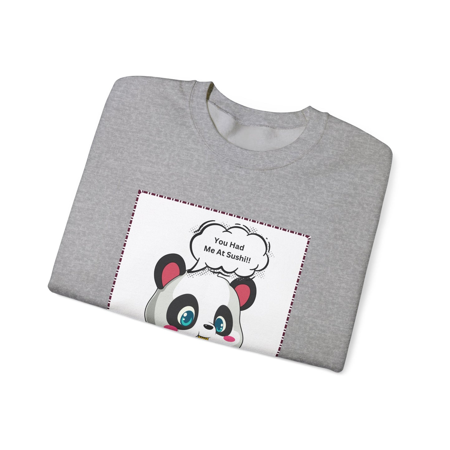 Sushi Lovers-Panda Sushi Lover Crewneck Sweatshirt - Unisex Heavy Blend™