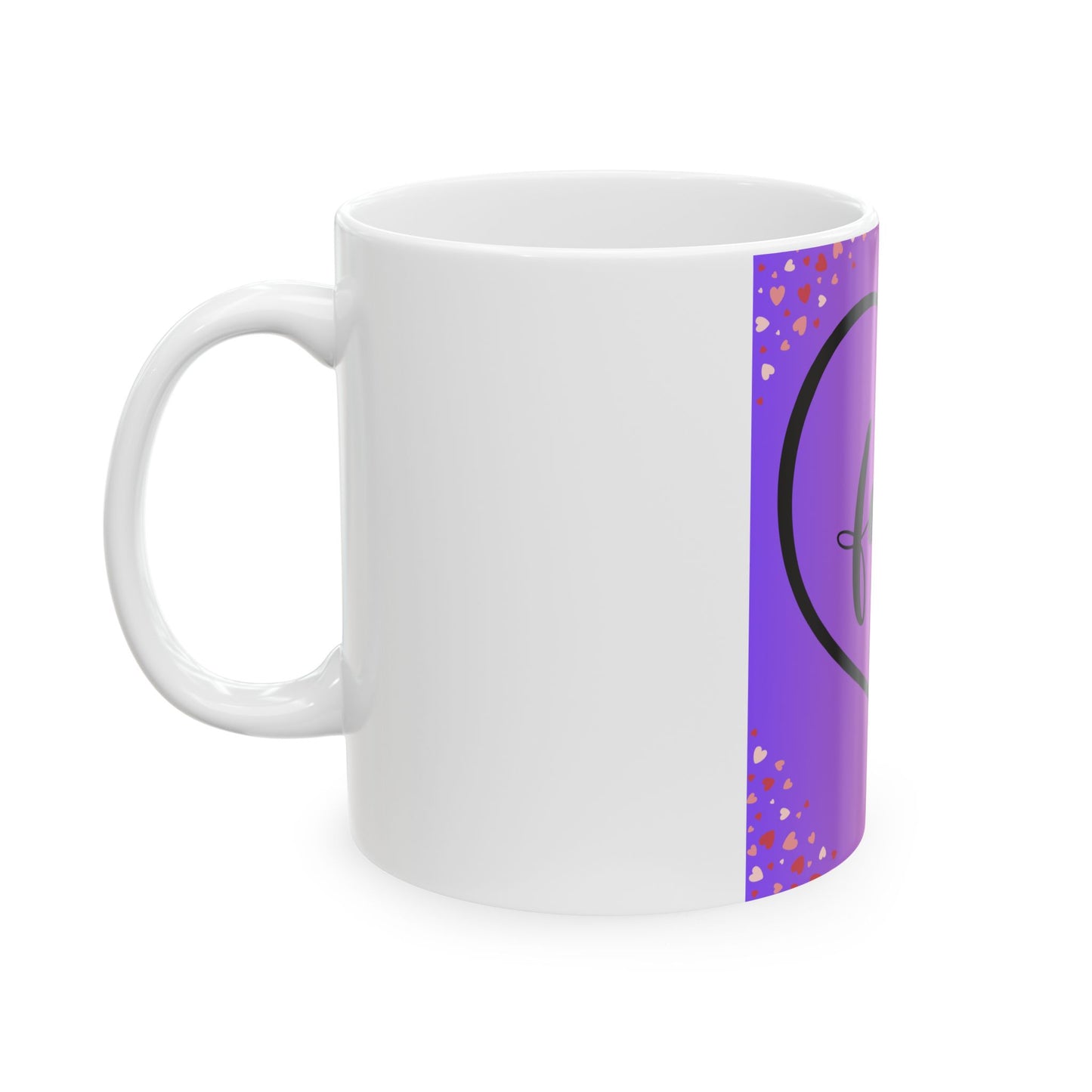 Family Love Heart Ceramic Mug - Vibrant 11oz & 15oz Coffee Cup for Loved Ones