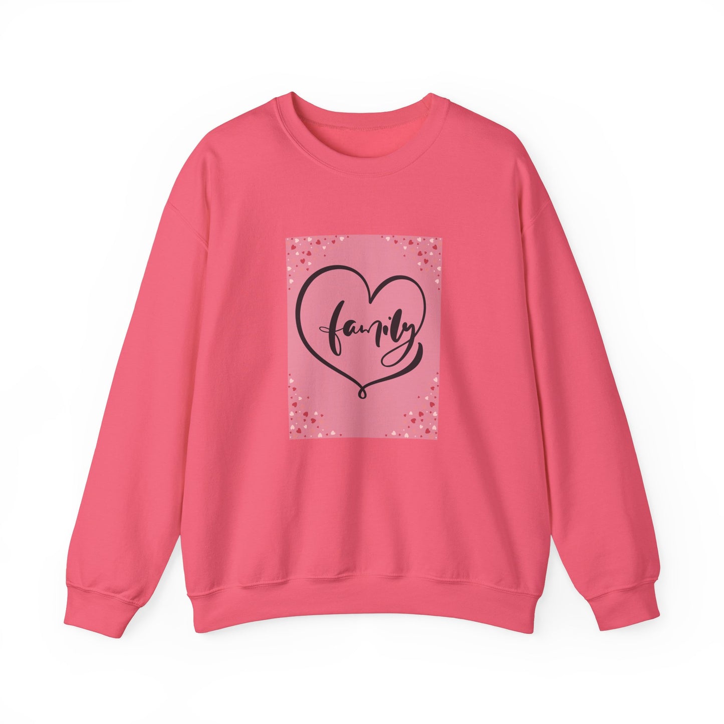 Family Love Crewneck Sweatshirt - Comfortable Unisex Apparel for Cozy Moments